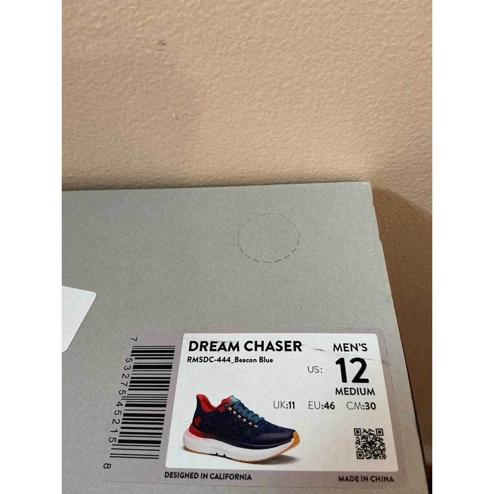 Rabbit Dream Chaser Mens Running Shoes‎ Blue Red Orange Sz 12 M